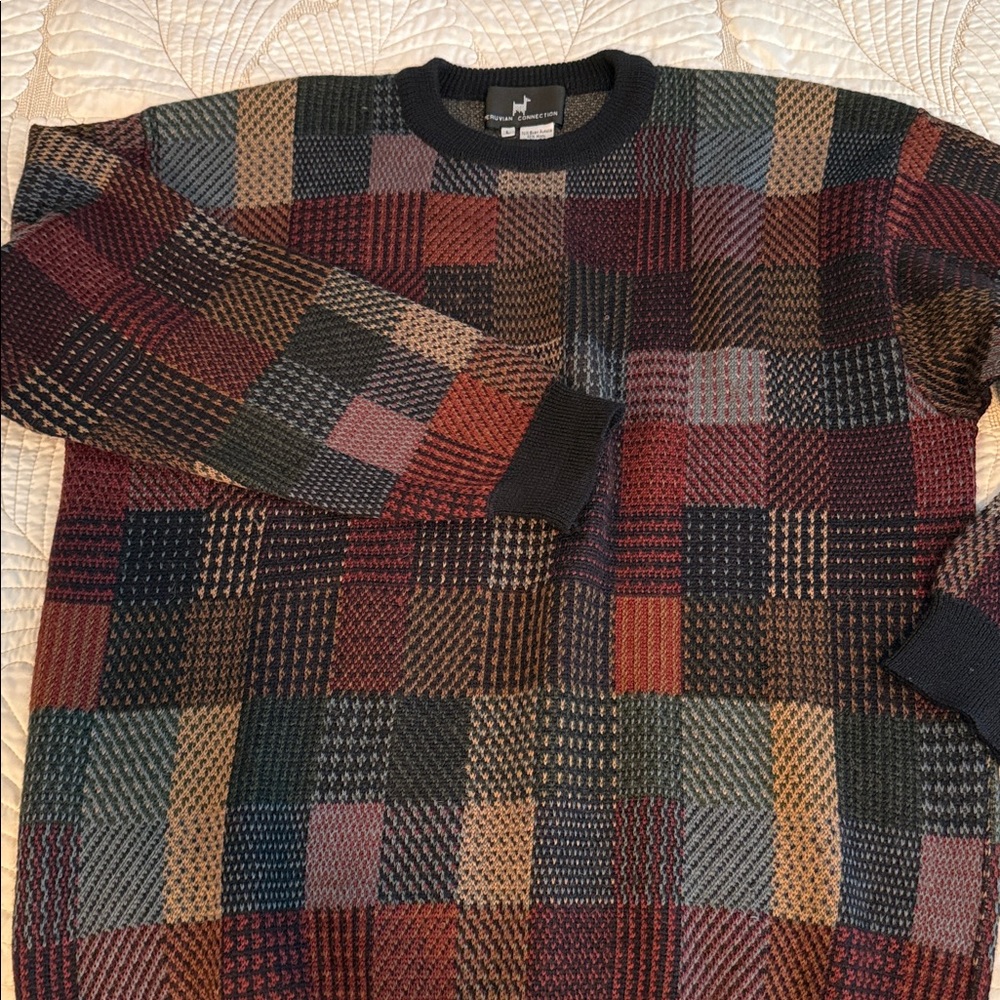 Peruvian Connection Wool Sweater Euc - image 1